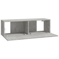 Produktbild för Väggmonterade tv-bänkar 2 st 100x30x30 cm konstruerat trä