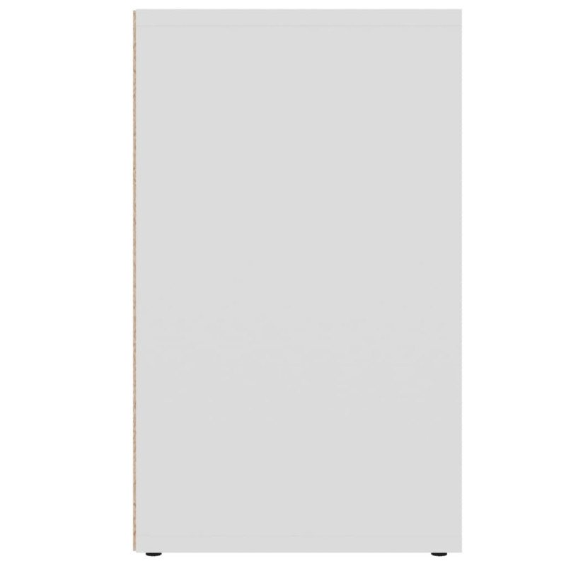 Produktbild för Skoskåp 2 delar vit 52,5x30x50 cm