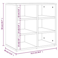 Produktbild för Skoskåp 2 delar sonoma-ek 52,5x30x50 cm