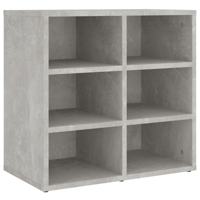 Produktbild för Skoskåp betonggrå 52,5x30x50 cm