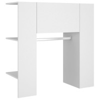 Miniatyr av produktbild för Hallskåp vit 97,5x37x99 cm konstruerat trä