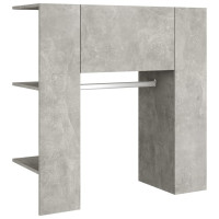 Miniatyr av produktbild för Hallskåp betonggrå 97,5x37x99 cm konstruerat trä