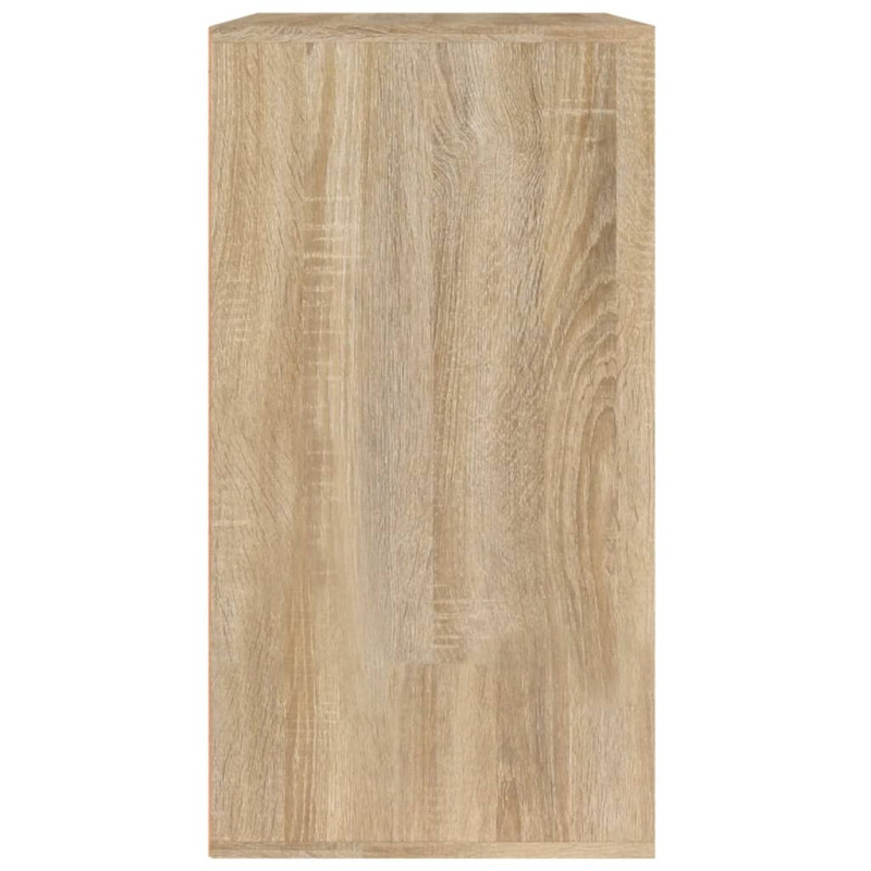 Produktbild för Sminkskåp sonoma-ek 80x40x75 cm konstruerat trä