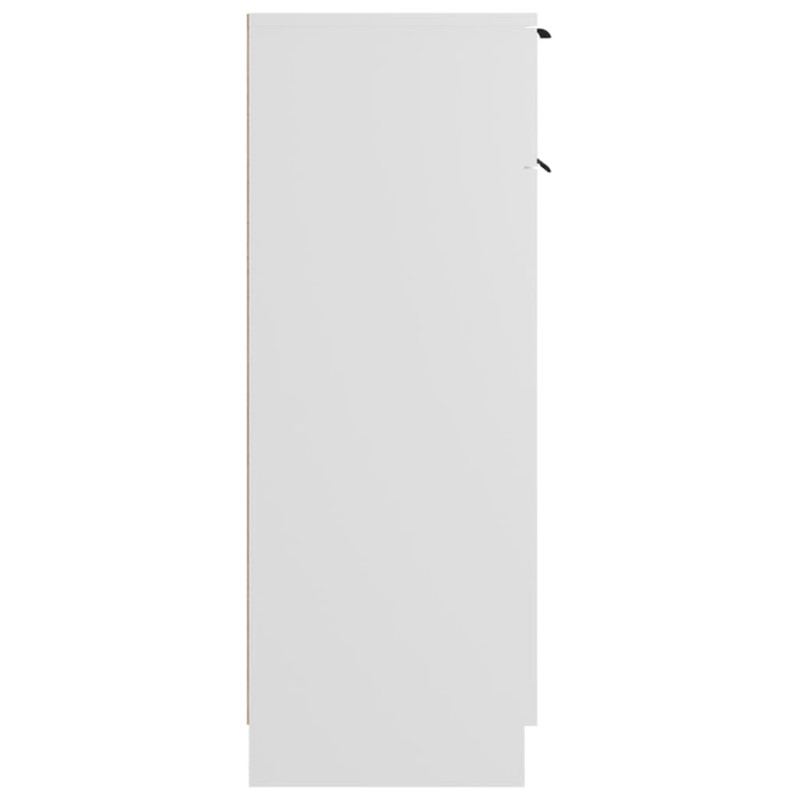 Produktbild för Badrumsskåp vit 32x34x90 cm konstruerat trä