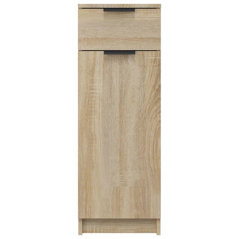 Produktbild för Badrumsskåp sonoma-ek 32x34x90 cm konstruerat trä