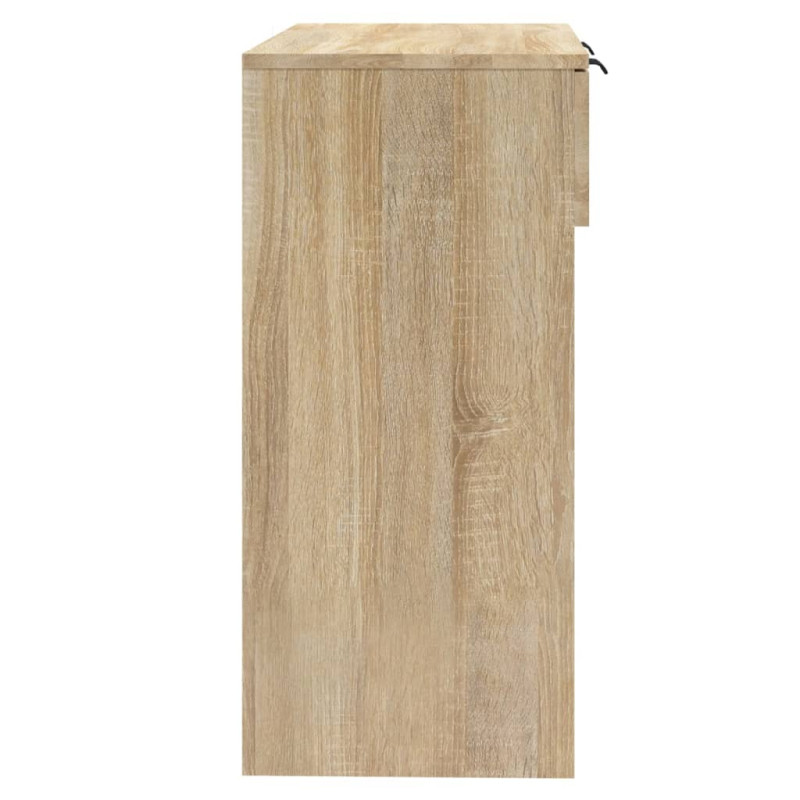 Produktbild för Avlastningsbord sonoma ek 90x36x75 cm konstruerat trä