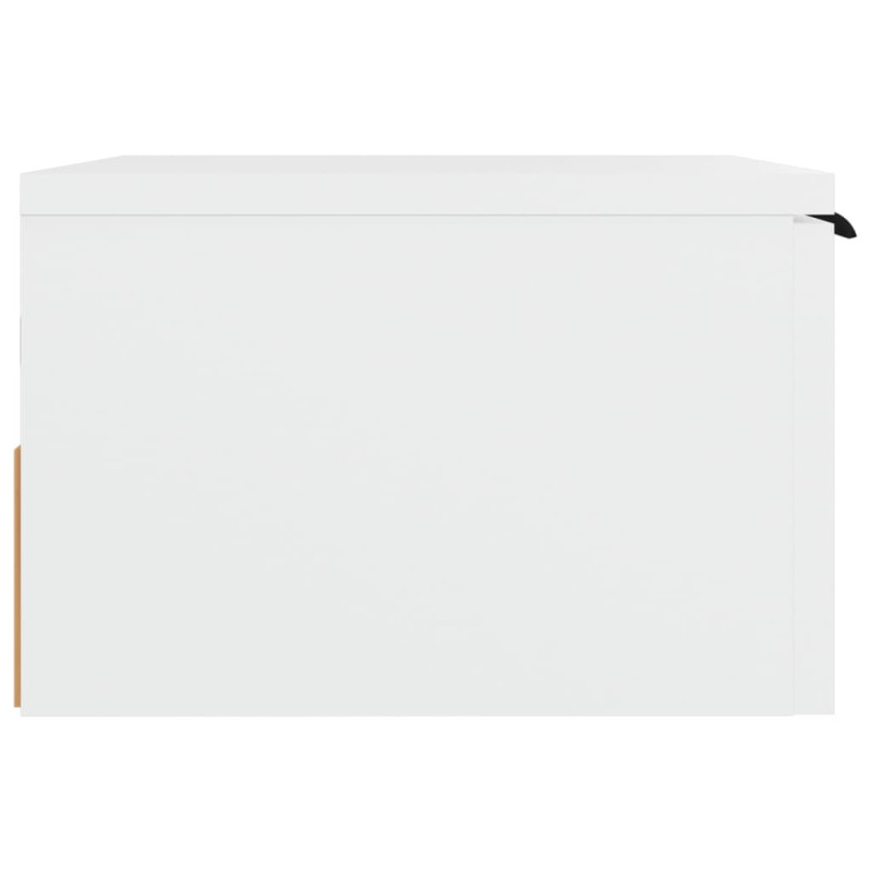 Produktbild för Väggmonterat sängbord vit 34x30x20 cm
