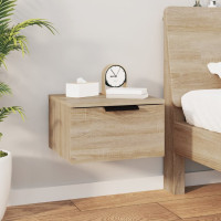 Produktbild för Väggmonterade sängbord 2 st sonoma-ek 34x30x20 cm