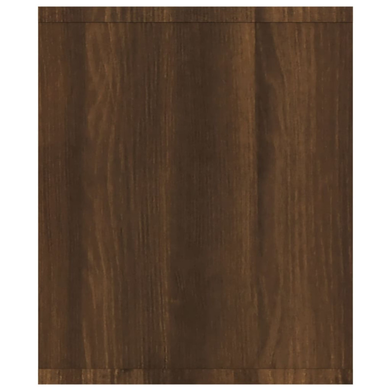 Produktbild för Bokhylla/tv-bänk brun ek 143x30x36cm konstruerat trä