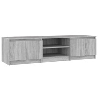 Produktbild för TV-bänk grå sonoma 140x40x35,5 cm konstruerat trä