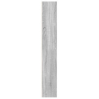 Produktbild för Bokhylla 5 hyllor grå sonoma 60x30x189 cm konstruerat trä
