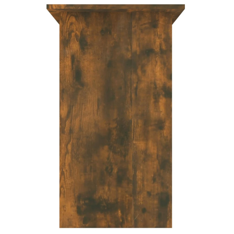 Produktbild för Skrivbord rökfärgad ek 80x45x74 cm konstruerat trä