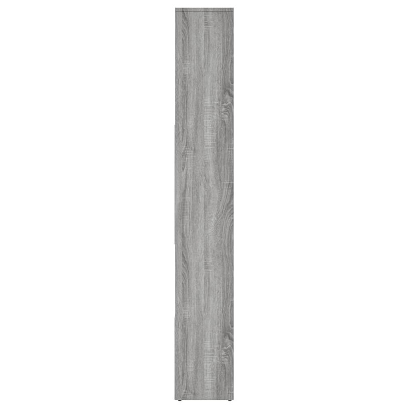 Produktbild för Bokhylla grå sonoma 67x24x161 cm konstruerat trä