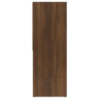 Produktbild för Bokhylla brun ek 67x24x161 cm konstruerat trä