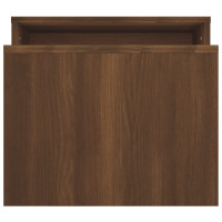 Produktbild för Soffbord brun ek 100x48x40 cm konstruerat trä