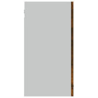 Produktbild för Väggskåp glas rökfärgad ek 80x31x60 cm konstruerat trä