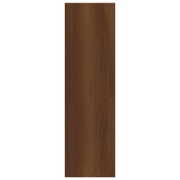 Produktbild för Vägghylla brun ek 75x16x55 cm konstruerat trä