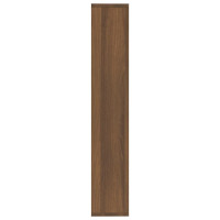 Produktbild för Vägghylla brun ek 36x16x90 cm konstruerat trä