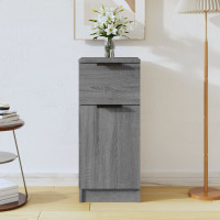 Miniatyr av produktbild för Byrå grå sonoma 30x30x70 cm konstruerat trä