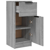 Miniatyr av produktbild för Byrå grå sonoma 30x30x70 cm konstruerat trä