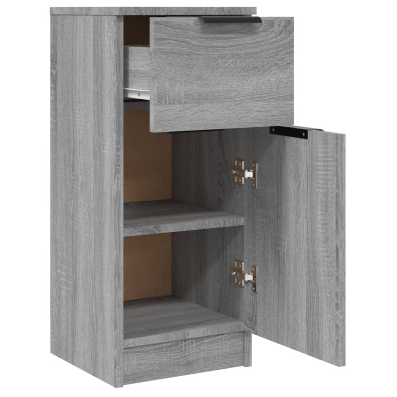 Produktbild för Byrå grå sonoma 30x30x70 cm konstruerat trä