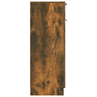 Produktbild för Badrumsskåp rökfärgad ek 32x34x90 cm konstruerat trä