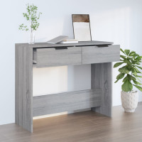 Produktbild för Avlastningsbord grå sonoma 90x36x75 cm konstruerat trä