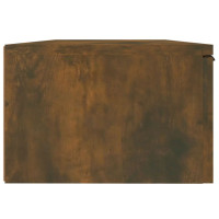 Produktbild för Väggskåp rökfärgad ek 68x30x20 cm konstruerat trä