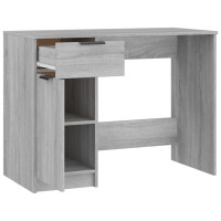 Miniatyr av produktbild för Skrivbord grå sonoma 100x50x75 cm konstruerat trä