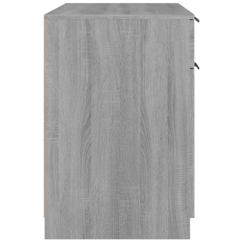 Produktbild för Skrivbord grå sonoma 100x50x75 cm konstruerat trä