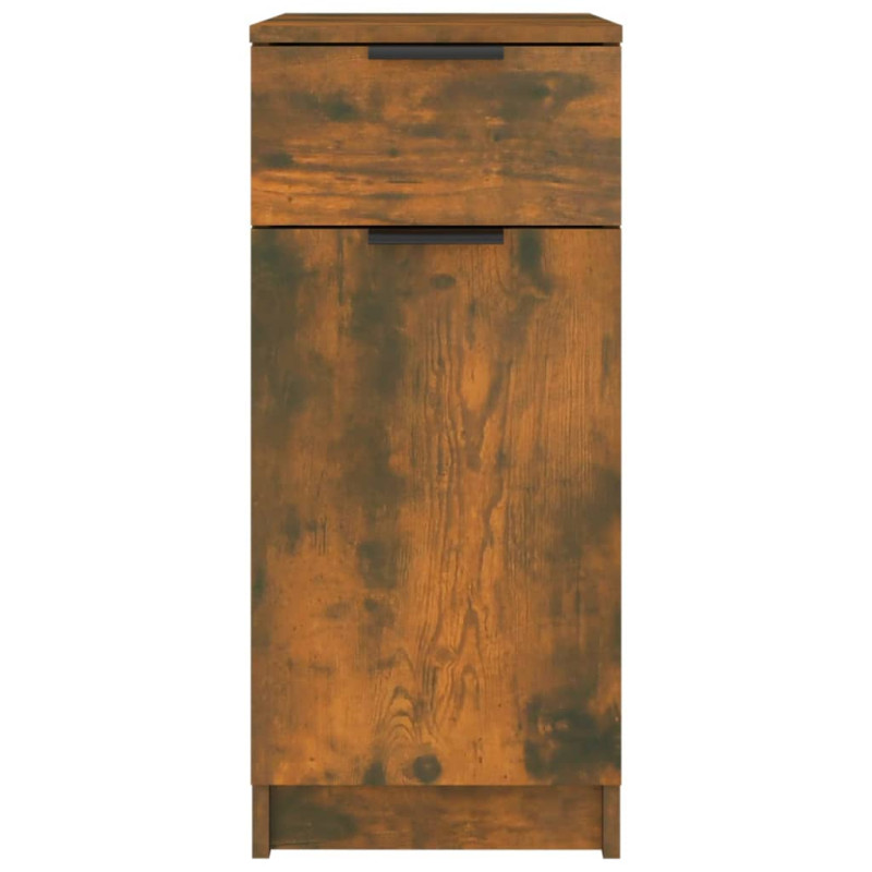 Produktbild för Byrå med lådor rökfärgad ek 33,5x50x75 cm konstruerat trä