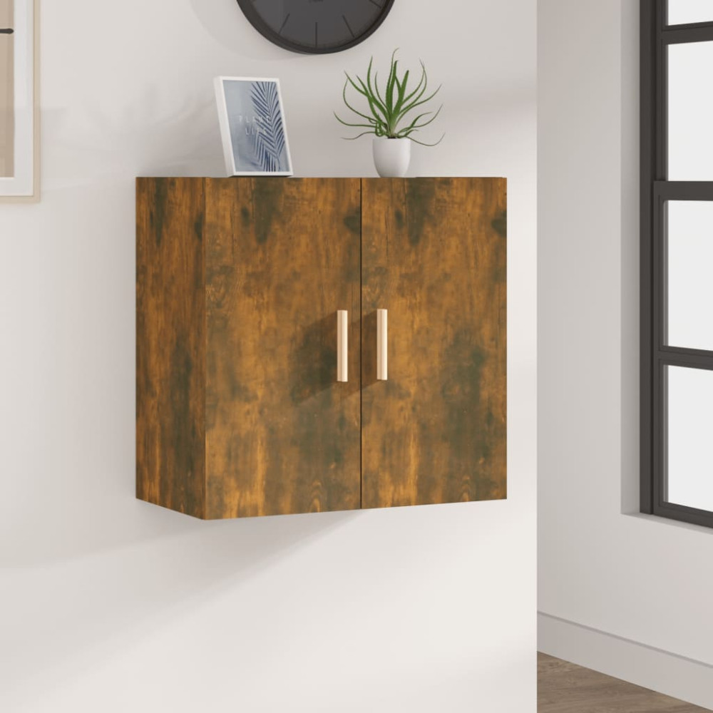 Produktbild för Väggskåp rökfärgad ek 60x30x60 cm konstruerat trä