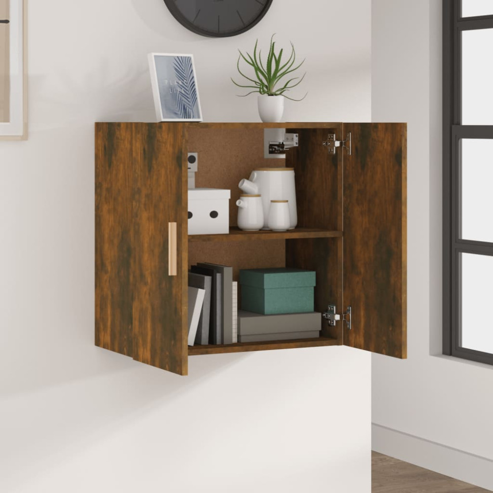 Produktbild för Väggskåp rökfärgad ek 60x30x60 cm konstruerat trä