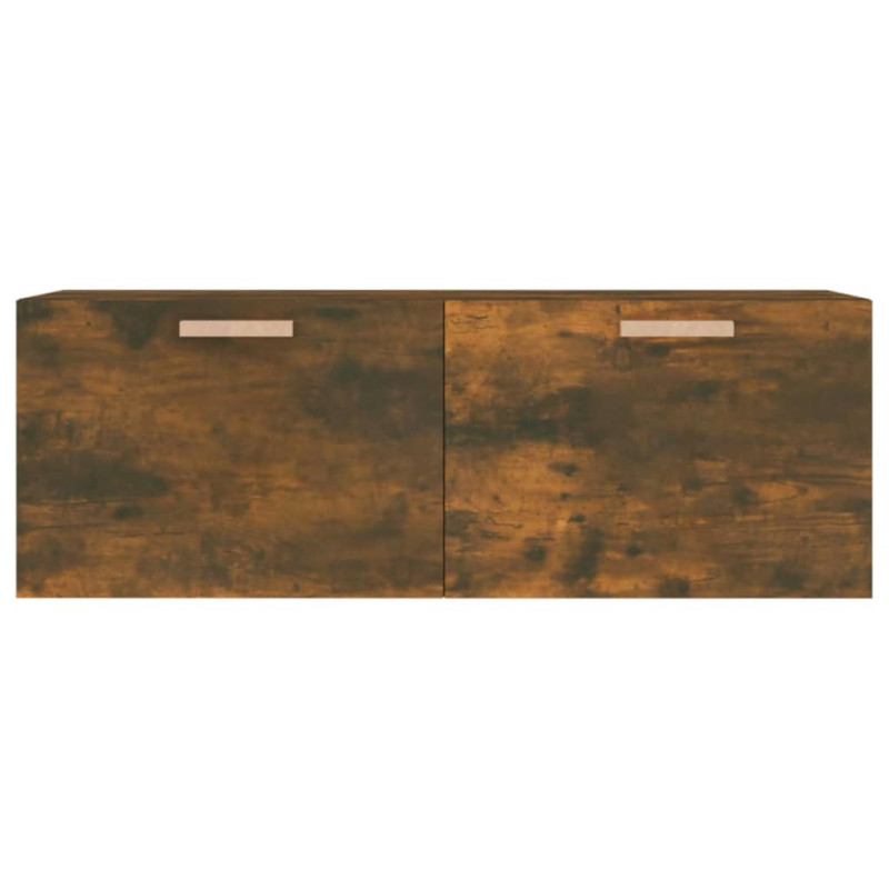 Produktbild för Väggskåp rökfärgad ek 100x36,5x35 cm konstruerat trä