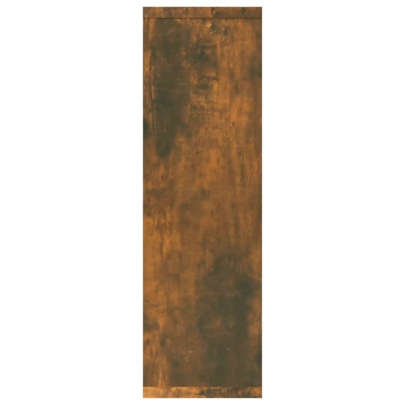 Produktbild för Vägghylla rökfärgad ek 85x16x52,5 cm konstruerat trä
