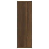 Produktbild för Vägghylla brun ek 85x16x52,5 cm konstruerat trä