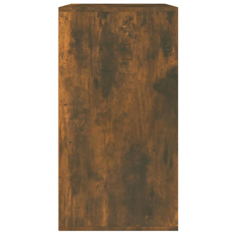 Produktbild för Sminkskåp rökfärgad ek 80x40x75 cm konstruerat trä