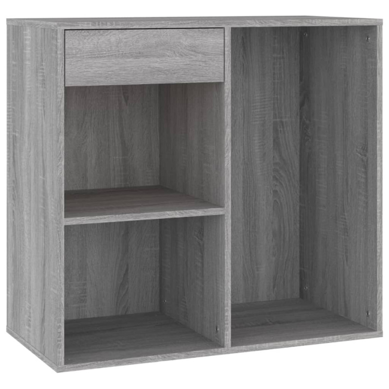 Produktbild för Sminkskåp grå sonoma 80x40x75 cm konstruerat trä