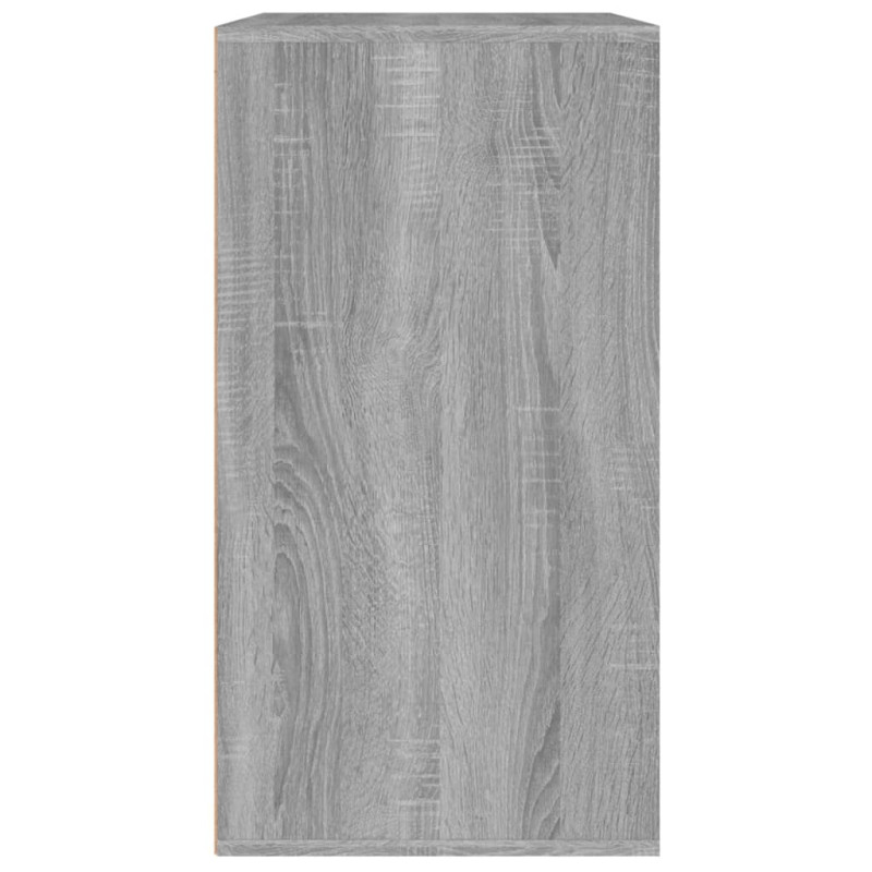 Produktbild för Sminkskåp grå sonoma 80x40x75 cm konstruerat trä