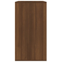 Miniatyr av produktbild för Sminkskåp brun ek 80x40x75 cm konstruerat trä