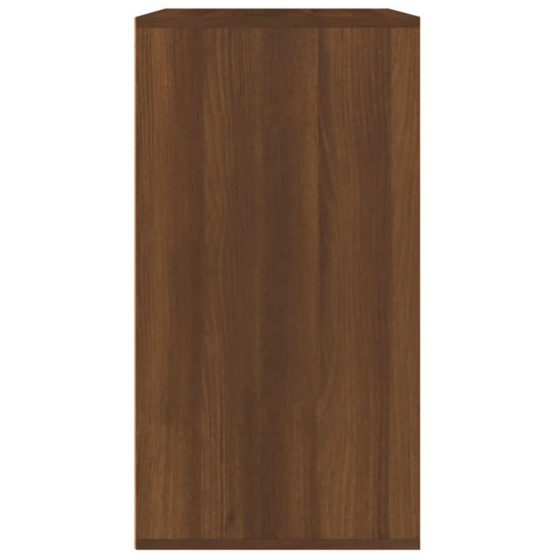 Produktbild för Sminkskåp brun ek 80x40x75 cm konstruerat trä