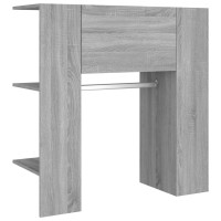 Produktbild för Hallskåp grå sonoma 97,5x37x99 cm konstruerat trä