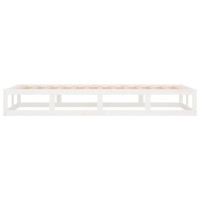 Produktbild för Sängram massivt trä 75x190 cm vit