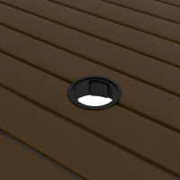 Produktbild för Trädgårdsbord brun 81,5x81,5x72 cm stål