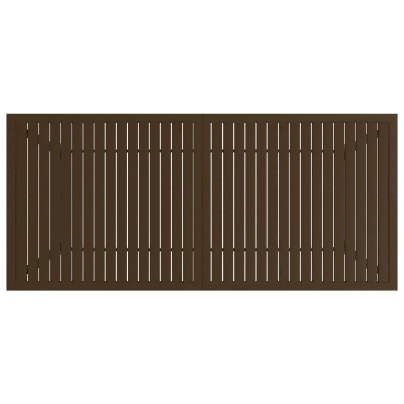 Produktbild för Trädgårdsbord brun 190x80x72 cm stål