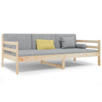 Produktbild för Dagbädd utan madrass 90x190 cm massiv furu