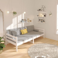 Produktbild för Dagbädd utan madrass vit 90x190 cm massiv furu