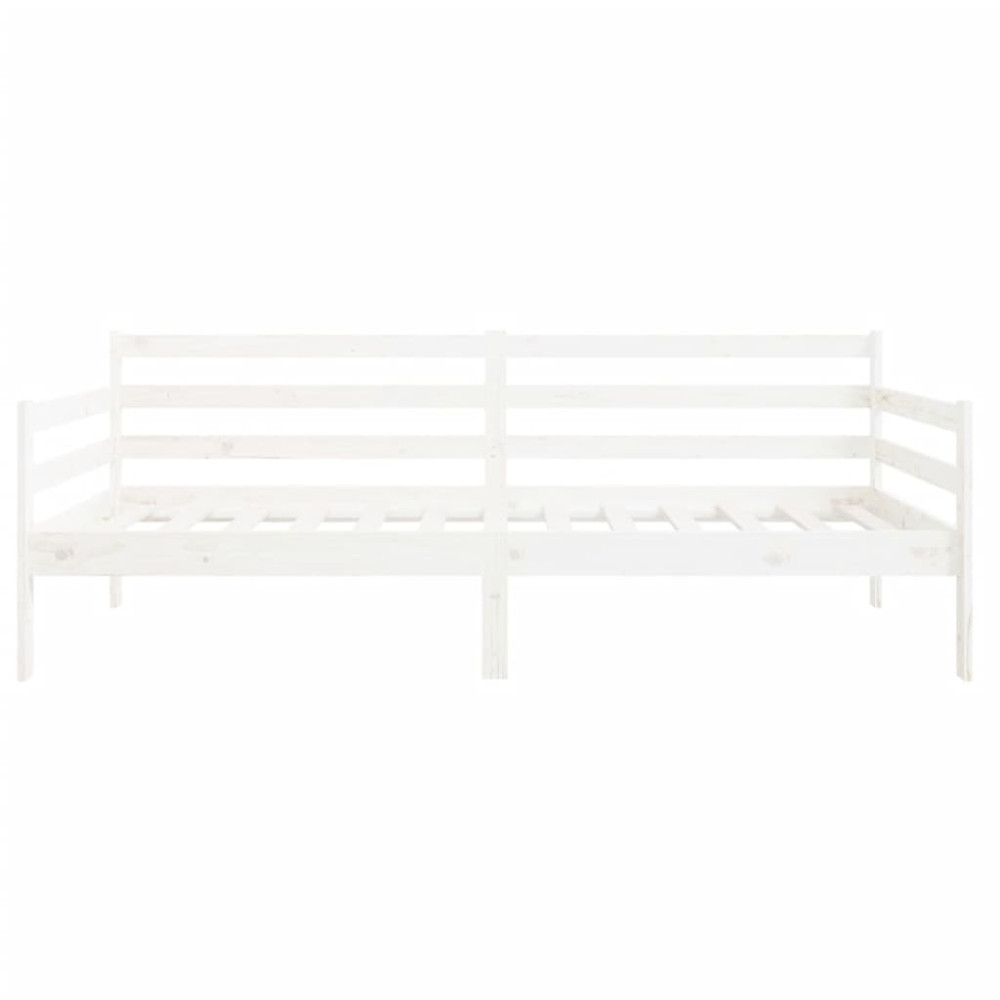 Produktbild för Dagbädd utan madrass vit 90x190 cm massiv furu