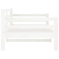 Produktbild för Dagbädd utan madrass vit 90x190 cm massiv furu