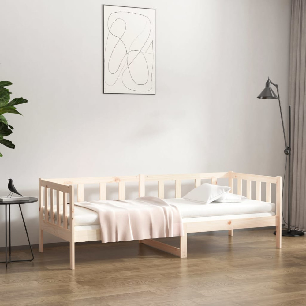 Produktbild för Dagbädd utan madrass 90x190 cm massiv furu